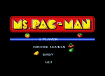 Ms Pac-man Menu Screen